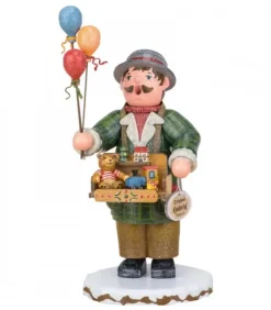 Hubrig, figurines pour enfant Bonhommes Fumeurs D'Encens Allemand|Personnage Porte Encens Vendeur De Ballons