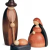 Köhler, Père Noël en bois Personnages De Crèche De Noël|Personnages Grande Crèche De Noël : Enfant Jesus, Joseph, Marie, 17 Cm