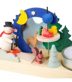 Graupner, décoration de sapin de Noël, Déco Noël enfant Manèges De Noël|Petit Carrousel En Bois Bonhomme De Neige