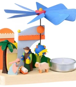 Graupner, décoration de sapin de Noël, Déco Noël enfant Manèges De Noël|Petit Carrousel En Bois Crèche De Noël