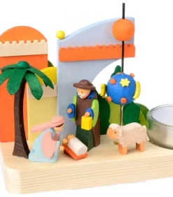 Graupner, décoration de sapin de Noël, Déco Noël enfant Manèges De Noël|Petit Carrousel En Bois Crèche De Noël