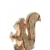 Waldfabrik, photophore en bois et étoile sapin de Noël Animaux En Bois|Petit Ecureuil En Bois 7,5 Cm