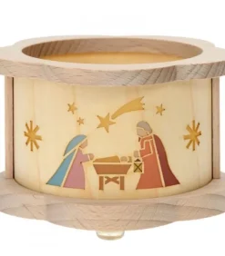 Richard Glasser, Pyramides de Noël allemandes Photophore Bois|Petit Photophore En Bois Crèche De Noël
