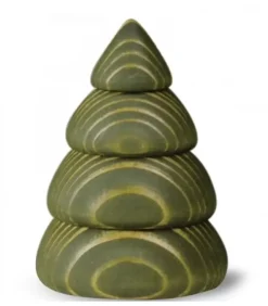 Köhler, Père Noël en bois Sapin De Noël Design|Petit Sapin De Noël En Bois Design, 6,5 Cm, Vert