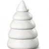 Köhler, Père Noël en bois Sapin De Noël Design|Petit Sapin Design Blanc, 6,5 Cm
