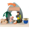 Graupner, décoration de sapin de Noël, Déco Noël enfant Crèche De Noël En Bois|Petite Crèche De Noël Pour Enfant Avec Bougeoir