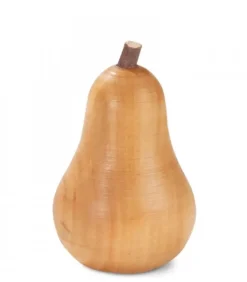 Waldfabrik, photophore en bois et étoile sapin de Noël Objet Déco Bois|Petite Poire En Bois Poli, 4 Cm