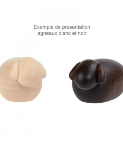Köhler, Père Noël en bois Personnages De Crèche De Noël|Petits Animaux Pour Crèche De Noël, Agneau Blanc