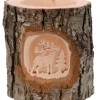 Waldfabrik, photophore en bois et étoile sapin de Noël Photophore Bois|Photophore En Bois Cisele, Cerf En Foret