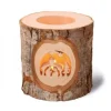 Waldfabrik, photophore en bois et étoile sapin de Noël Photophore Bois|Photophore En Bois, Motifs Ciseles, Crèche De Noël Et Etoile Filante