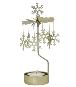 Pluto Produkter, déco de Noël Scandinave Bougeoirs Carrousels Photophore De Noël|Photophore Noël Flocons De Neige Dores