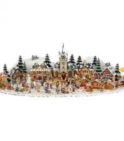 Hubrig, figurines pour enfant Village De Noël Miniature|Plateau Décor Winterkinder 20 X 18 Cm Gauche