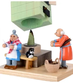 Richard Glasser, Pyramides de Noël allemandes Bonhommes Fumeurs D'Encens Allemand|Poele Brule-Encens Grand-Père Et Grand-Mere