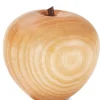 Waldfabrik, photophore en bois et étoile sapin de Noël Objet Déco Bois|Pomme En Bois Poli, 6,5 Cm