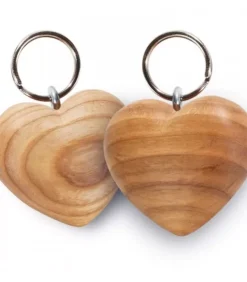 Waldfabrik, photophore en bois et étoile sapin de Noël Porte-Clés En Bois|Porte-Clés Coeur