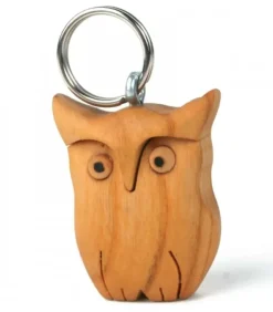 Waldfabrik, photophore en bois et étoile sapin de Noël Porte-Clés En Bois|Porte-Clés Hibou