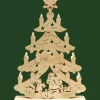 Ratags, décos de Noël lumineuses en bois Sapin Lumineux Led|Père Noël Et Rennes Dans Sapin De Noël Led En Bois
