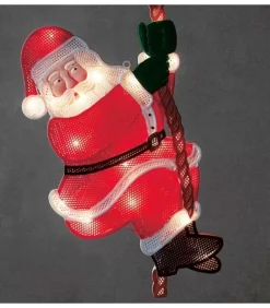 Konstsmide, guirlandes lumineuses de Noël Père Noël Lumineux|Père Noël Lumineux Grimpeur Sur Une Corde