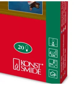 Konstsmide, guirlandes lumineuses de Noël Père Noël Lumineux|Père Noël Lumineux Grimpeur Sur Une Corde