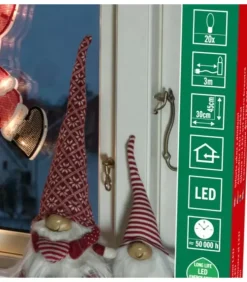 Konstsmide, guirlandes lumineuses de Noël Père Noël Lumineux|Père Noël Lumineux Qui Salue