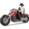 Köhler, Père Noël en bois Père Noël En Bois|Père Noël Moderne A Moto Au Look Rocker