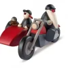 Köhler, Père Noël en bois Père Noël En Bois|Père Noël Moderne En Side-Car Au Look Rocker