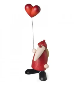 Köhler, Père Noël en bois Père Noël En Bois|Père Noël Rouge Avec Un Coeur
