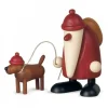 Köhler, Père Noël en bois Père Noël En Bois|Père Noël Rouge Et Son Chien