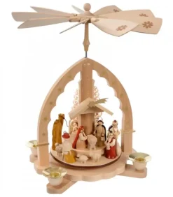 Richard Glasser, Pyramides de Noël allemandes Pyramides De Noël Allemandes|Pyramide A 4 Bougies En Bois Pour Un Noël Traditionnel