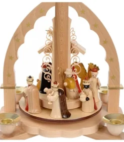 Richard Glasser, Pyramides de Noël allemandes Pyramides De Noël Allemandes|Pyramide A 4 Bougies En Bois Pour Un Noël Traditionnel
