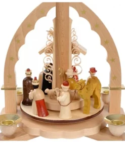 Richard Glasser, Pyramides de Noël allemandes Pyramides De Noël Allemandes|Pyramide A 4 Bougies En Bois Pour Un Noël Traditionnel