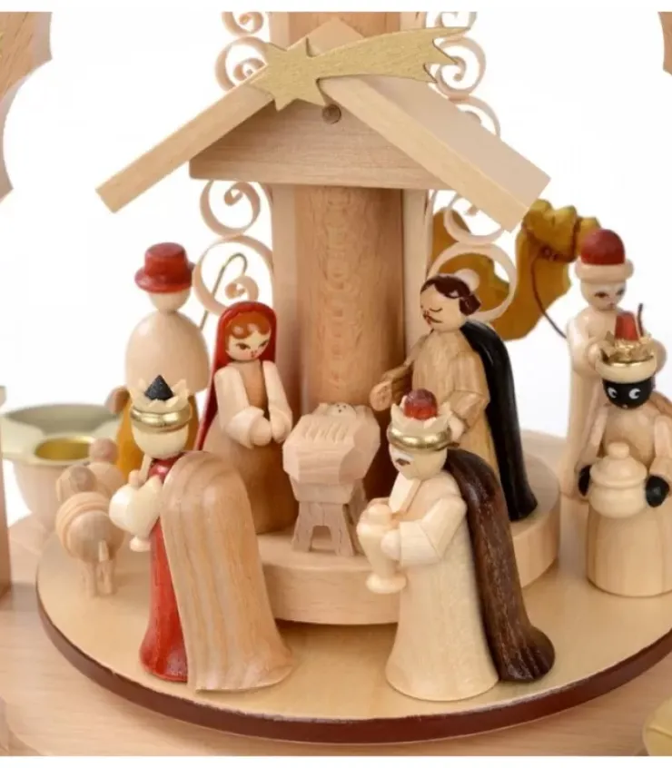 Richard Glasser, Pyramides de Noël allemandes Pyramides De Noël Allemandes|Pyramide A 4 Bougies En Bois Pour Un Noël Traditionnel