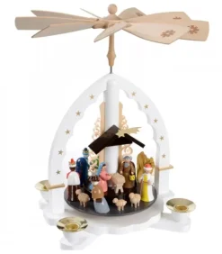 Richard Glasser, Pyramides de Noël allemandes Pyramides De Noël Allemandes|Pyramide Allemande Avec Crèche De Noël Blanche
