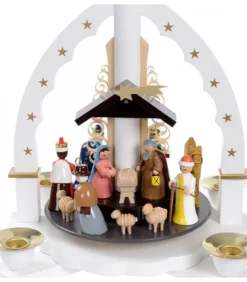 Richard Glasser, Pyramides de Noël allemandes Pyramides De Noël Allemandes|Pyramide Allemande Avec Crèche De Noël Blanche