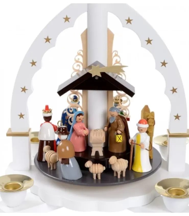 Richard Glasser, Pyramides de Noël allemandes Pyramides De Noël Allemandes|Pyramide Allemande Avec Crèche De Noël Blanche