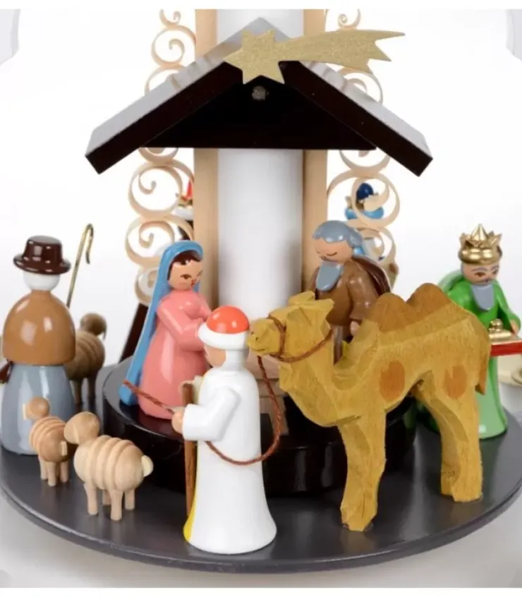 Richard Glasser, Pyramides de Noël allemandes Pyramides De Noël Allemandes|Pyramide Allemande Avec Crèche De Noël Blanche