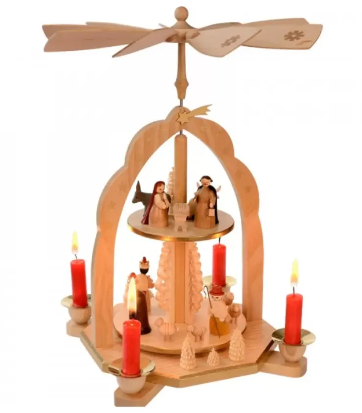 Richard Glasser, Pyramides de Noël allemandes Pyramides De Noël Allemandes|Pyramide Avec Scene De Crèche De Noël Complete