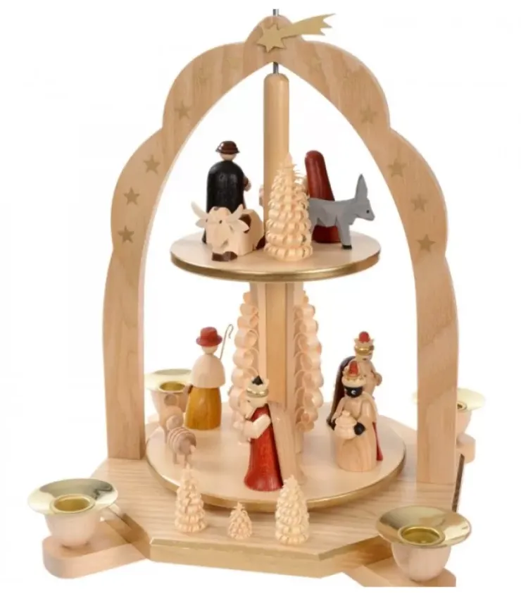 Richard Glasser, Pyramides de Noël allemandes Pyramides De Noël Allemandes|Pyramide Avec Scene De Crèche De Noël Complete