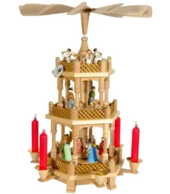 Richard Glasser, Pyramides de Noël allemandes Pyramides De Noël Allemandes|Pyramide De Noël 2 Etages Avec Personnages Couleur