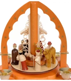 Richard Glasser, Pyramides de Noël allemandes Pyramides De Noël Allemandes|Pyramide De Noël Allemande Avec Une Arche Couleur Ocre