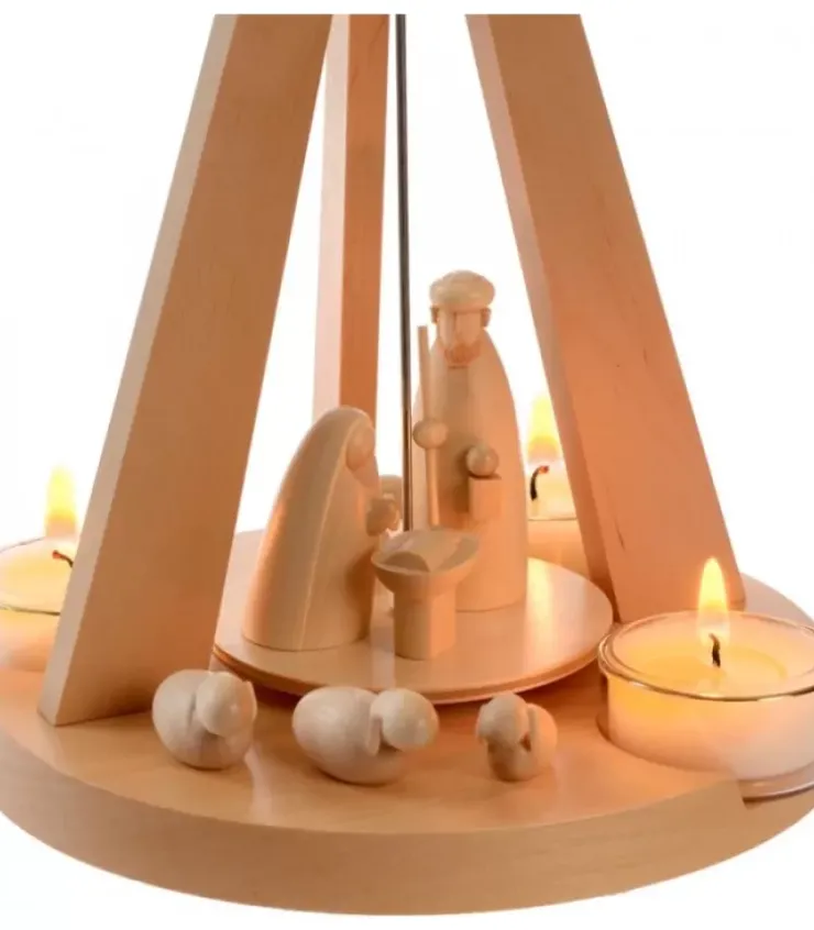 Schalling, crèche moderne Pyramides De Noël Allemandes|Pyramide De Noël Bois Au Design Moderne
