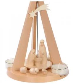 Schalling, crèche moderne Pyramides De Noël Allemandes|Pyramide De Noël Bois Au Design Moderne