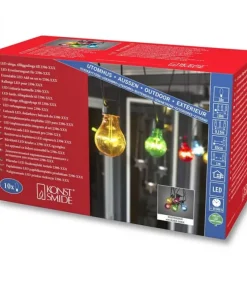 Konstsmide, guirlandes lumineuses de Noël Guirlande Lumineuse Extérieur|Rallonge 10 M Pour Guirlande Lumineuse De Terrasse, 10 Ampoules Multicolores