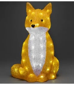 Konstsmide, guirlandes lumineuses de Noël Oiseaux Lumineux Et Animaux Lumineux|Renard Lumineux A Led En Acrylique, 40 Cm