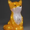 Konstsmide, guirlandes lumineuses de Noël Oiseaux Lumineux Et Animaux Lumineux|Renard Lumineux A Led En Acrylique, 27 Cm