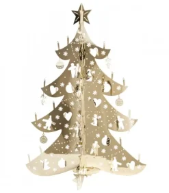 Pluto Produkter, déco de Noël Scandinave Sapin De Noël Design|Sapin De Noël Design, Metal Dore, 19 Cm