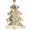 Pluto Produkter, déco de Noël Scandinave Sapin De Noël Design|Sapin De Noël Dore Moderne En Metal, 12 Cm