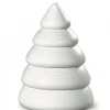 Köhler, Père Noël en bois Sapin De Noël Design|Sapin Design Blanc, 9,5 Cm