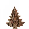 Waldfabrik, photophore en bois et étoile sapin de Noël Sapins En Bois|Sapin En Bois Déco En Ecorce 12 Cm