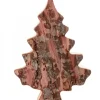 Waldfabrik, photophore en bois et étoile sapin de Noël Sapins En Bois|Sapin En Bois Déco En Ecorce 20 Cm